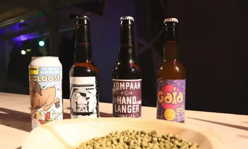 Nederlandse IPA's Nederlandse IPA's met hoppellets ervoor